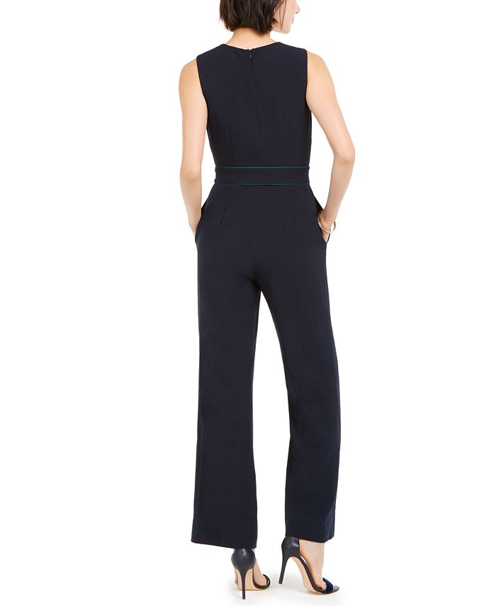 Vince Camuto Sleeveless Colorblocked Jumpsuit - Macy's