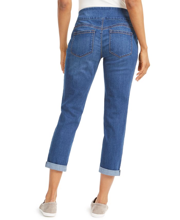 Style & Co Rolled-Hem Pull-On Jeans, Created for Macy's & Reviews ...