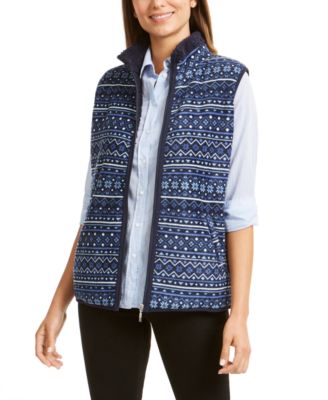 macy's karen scott fleece vest