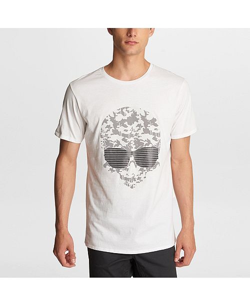 Paris Mens Camo Skull Print T Shirt