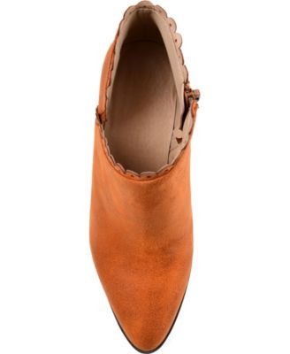 Women's Tessa Scalloped Block Heel Booties