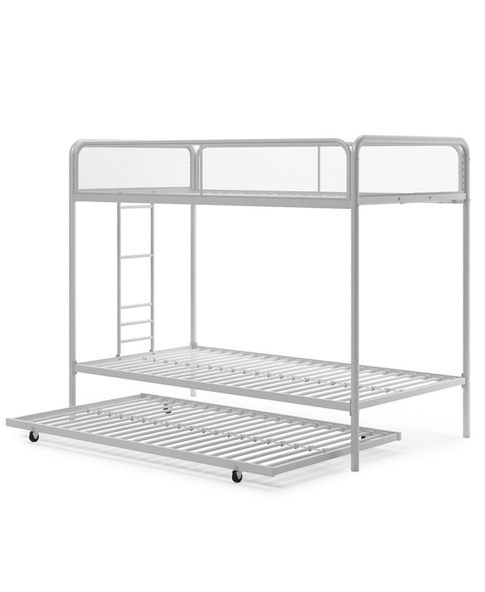 EveryRoom Elia Triple Twin Metal Bunk Bed Macy's