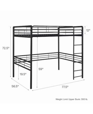 Bodhi Full Metal Loft Bed