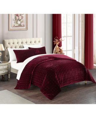 Chic Home - Chyna 7 Piece King Bed In a Bag Comforter Set