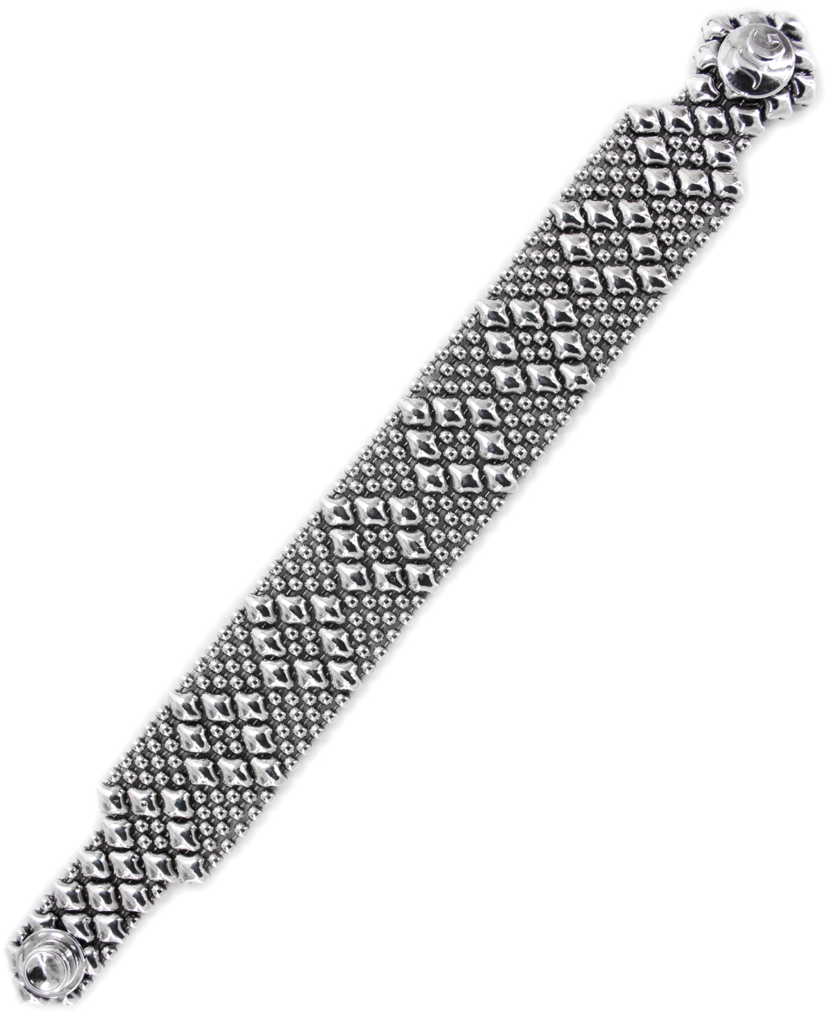 B4 Silver Mesh Bracelet in 7", 7 1/2" or 8" - Silver