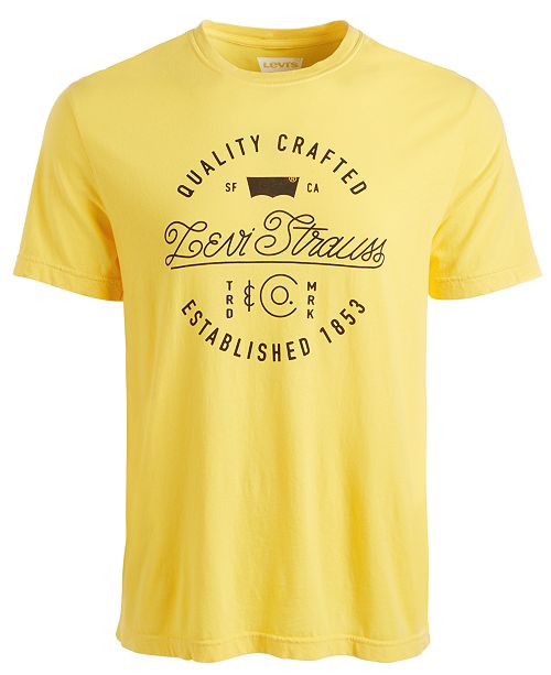 Levi's Men's Cursive Logo T-Shirt & Reviews - T-Shirts - Men - Macy's