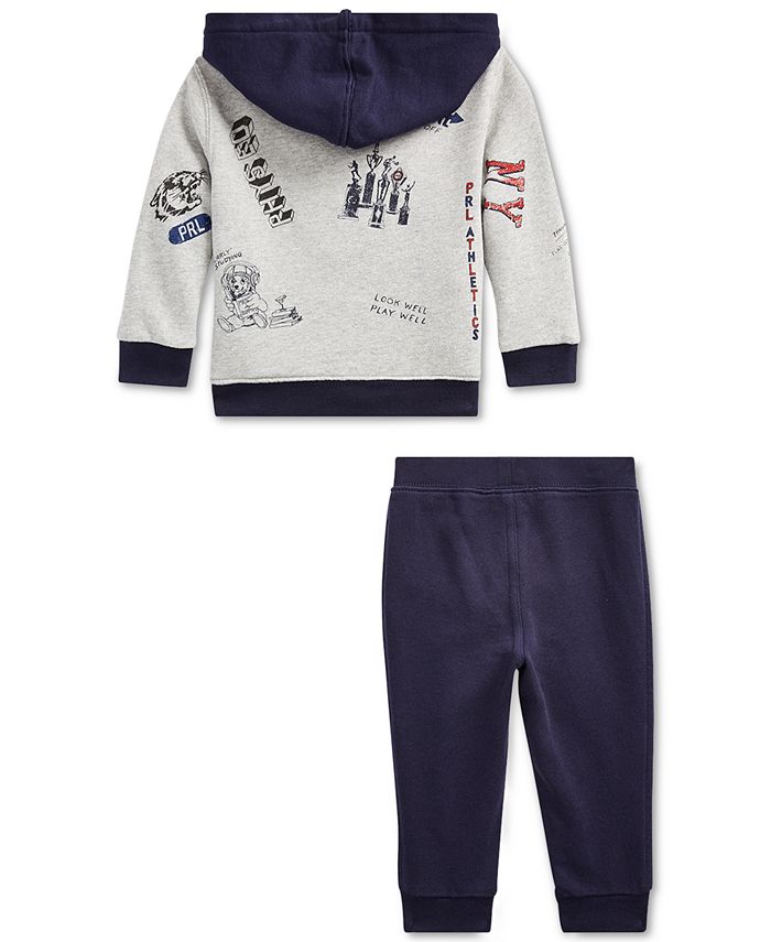 Polo Ralph Lauren Baby Boys Lightweight Hoodie & Joggers Macy's