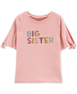 Carter's - Little & Big Girls Flip-Sequin Sister-Print Cotton T-Shirt