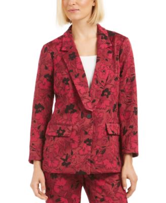 Alfani - Floral Jacquard Blazer