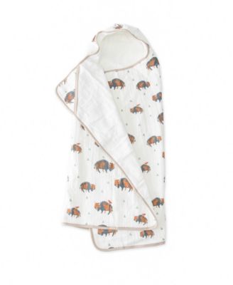 Little Unicorn - Bison Cotton Muslin Big Kid Hooded Towel