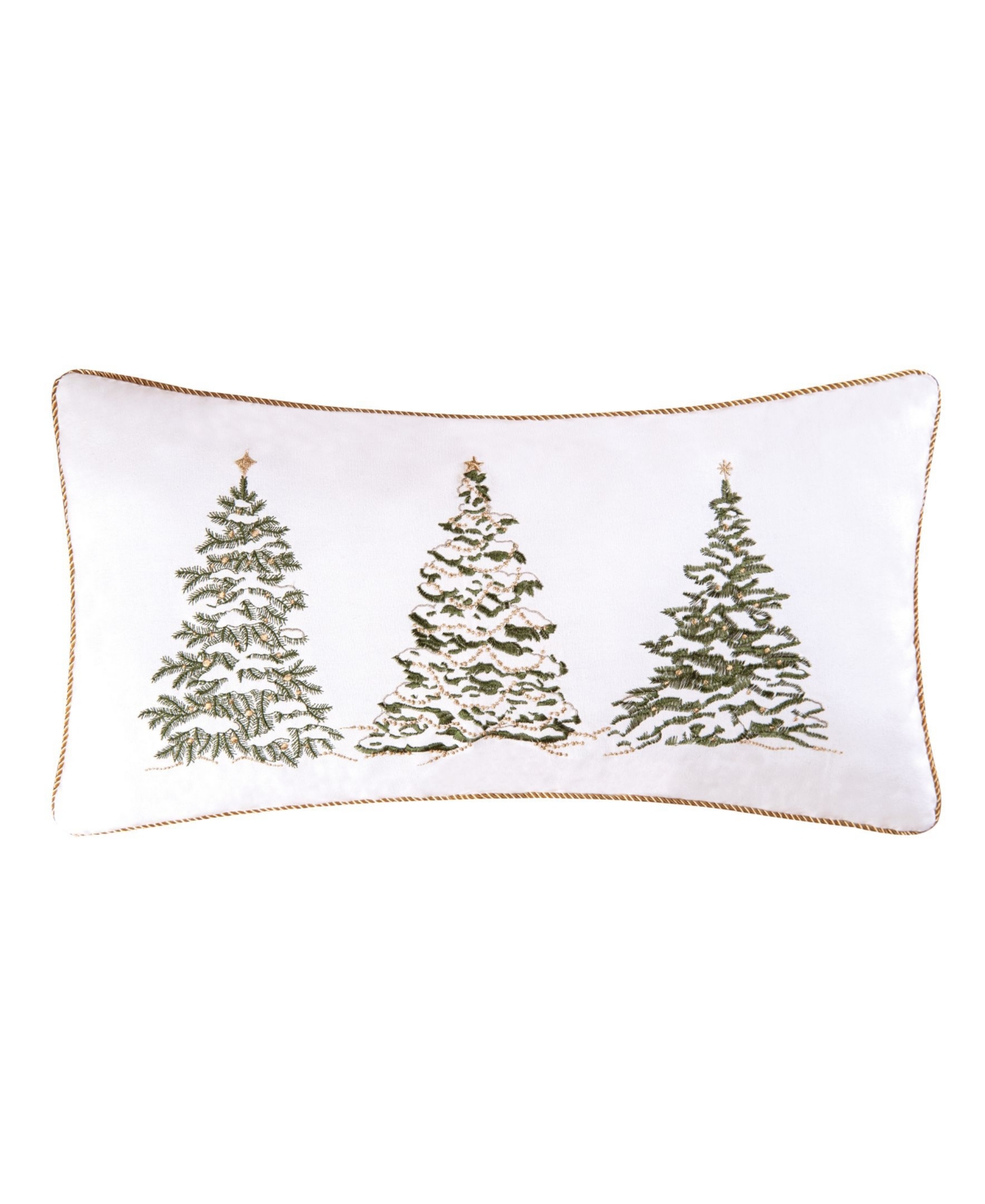 C & F Home Greenery Pillow, 12" X 24" In White