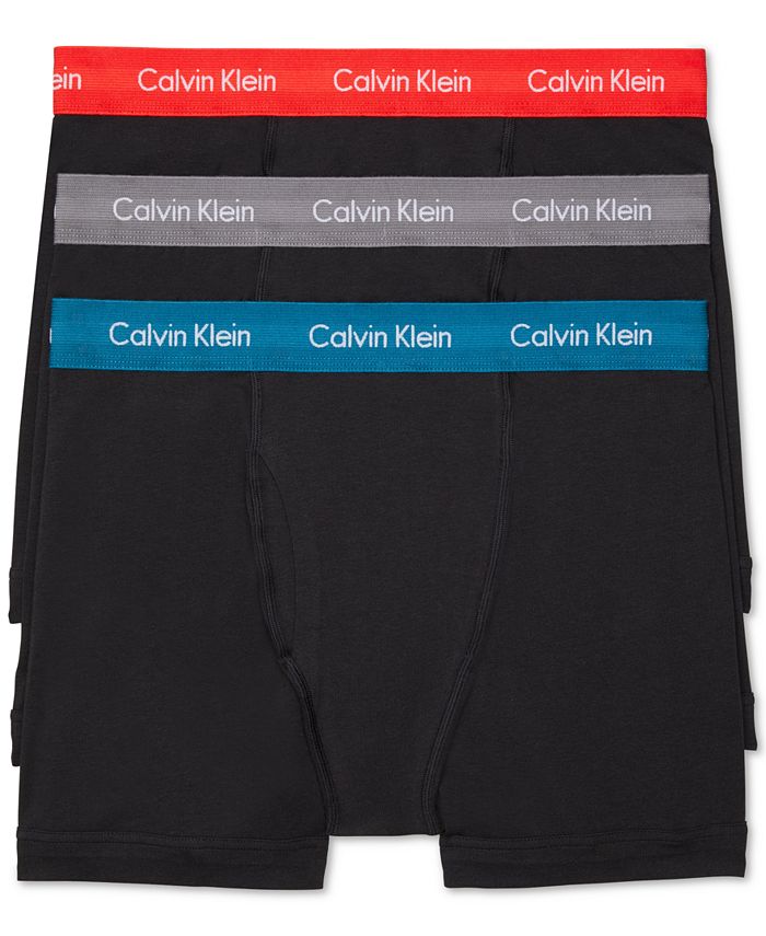 Calvin Klein Men's Cotton Stretch Boxer Briefs 3-Pack NU2666 Blue