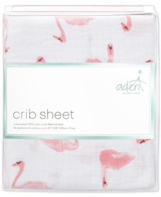 Baby Girls Briar Rose Printed Crib Sheet
