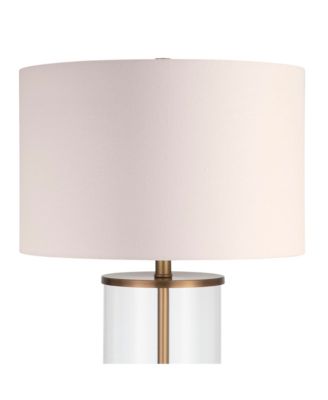 Rowan Table Lamp In Glass And Antique Brass