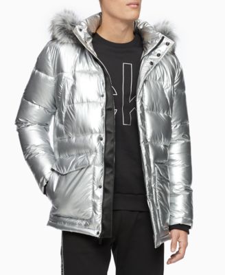 calvin klein silver jacket
