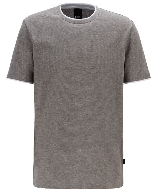 Hugo Boss Boss Men S Tiburt Eco Friendly Cotton T Shirt