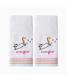 Ltd Meowgic 2 Piece Hand Towel Set