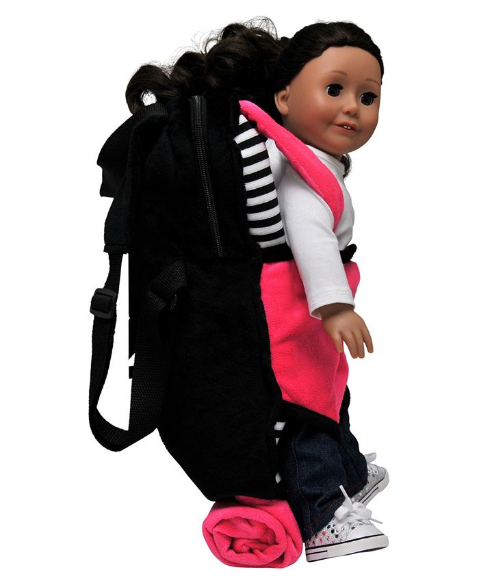 The Queen's Treasures - AGBCKBWP,  Childs Backpack Doll Carrier, Sleeping Bag Clothes and Accessory Storage