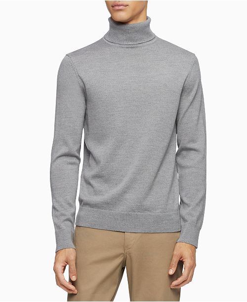 Calvin Klein Men S Merino Wool Turtleneck Sweater Reviews
