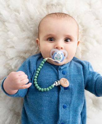 3 Stories Trading Tiny Teethers Infant Silicone And Beech Rattle And Pacifier Clip Set
