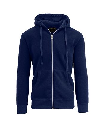Galaxy By Harvic Men's Full Zip Fleece Hooded Sweatshirt - Macy's