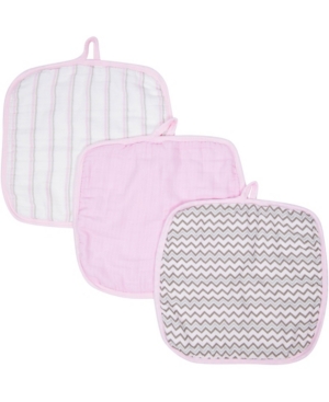 Miracle Baby Boys and Girls Muslin Washcloths - Pack of 3
