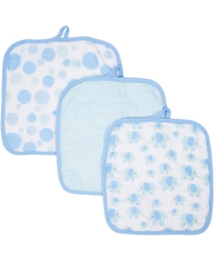 Miracle Baby Boys and Girls Muslin Washcloths - Pack of 3