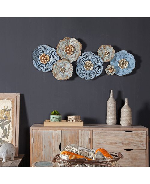 Luxen Home Distressed Flower Metal Wall Art & Reviews All Wall Décor