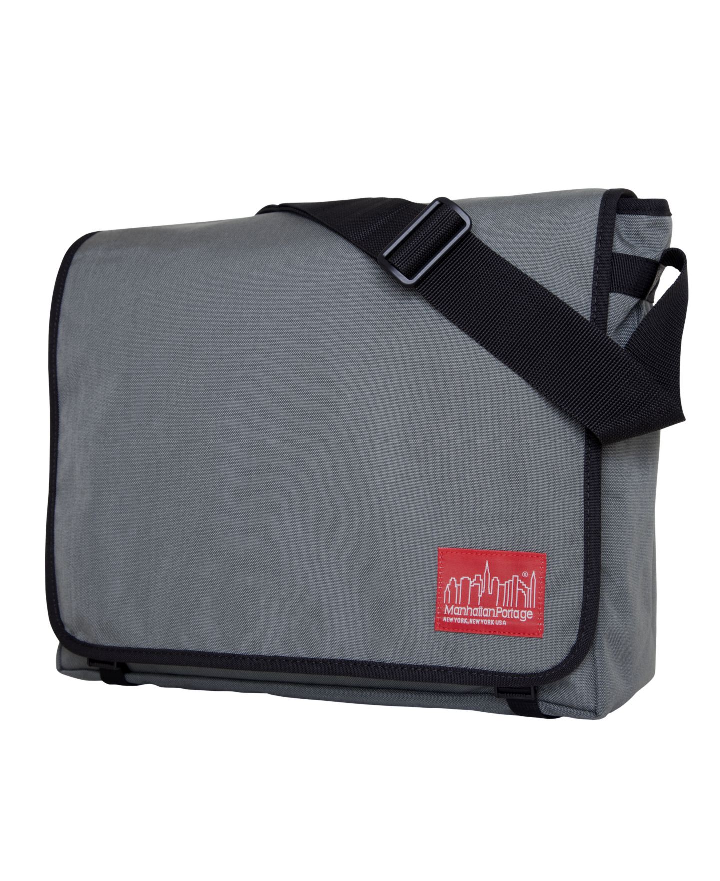 Женская сумка Manhattan Portage DJ Large Nylon Crossbody, цвет: Серый — фото 1