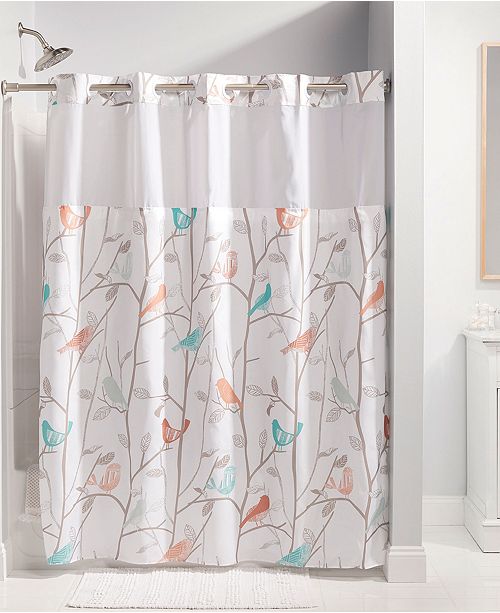 Hookless Scandiary Shower Curtain & Reviews Shower Curtains Bed