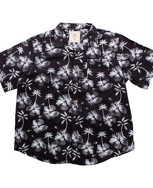 Px Clothing Big And Tall Short Sleeve Floral Button Down Shirt