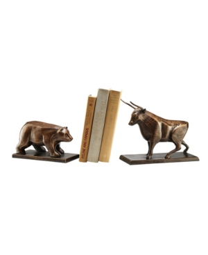 Spi Home Bull And Bear Bookend In Bronze