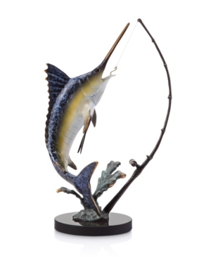 Spi Home Fighting Marlin Sculpture In Bronze