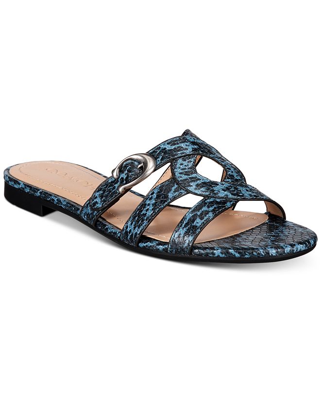 COACH Women's Kennedy Flat Sandals & Reviews - Sandals - Shoes - Macy's