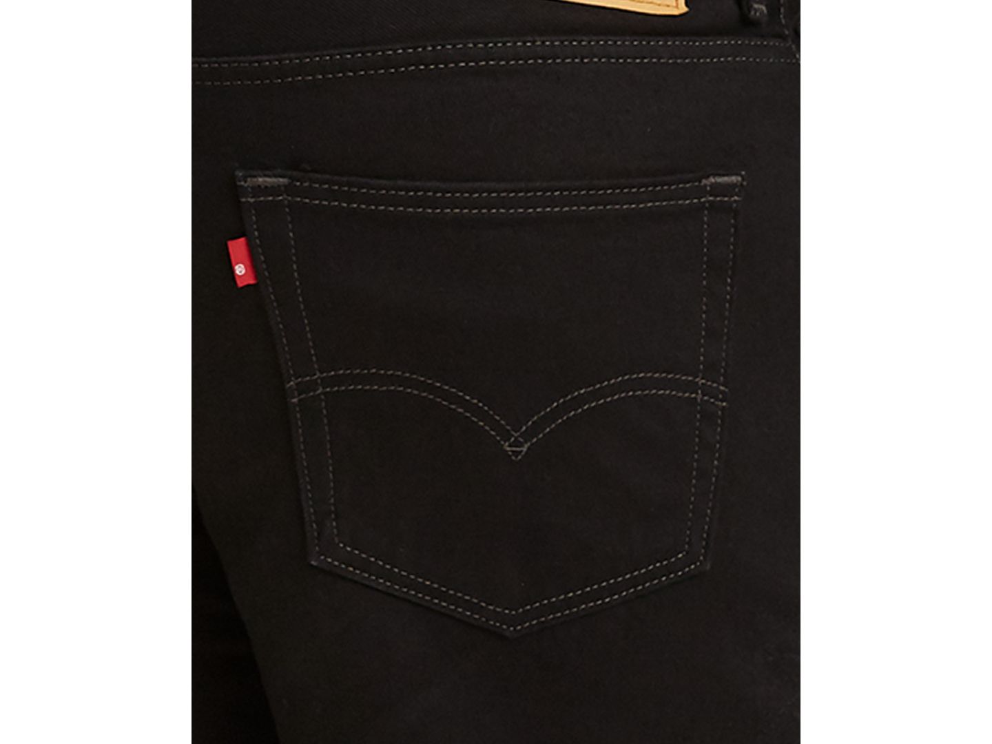 Мужские джинсы Levi's Big & Tall 505™ Original-Fit Non-Stretch, цвет: Чёрный — фото 5