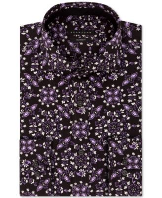 Sean John - Men's Classic/Regular-Fit Floral-Print Dress Shirt