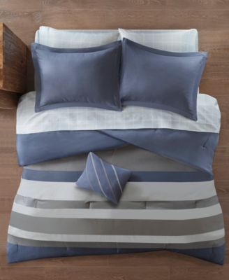 Marsden Striped Comforter Set, Full