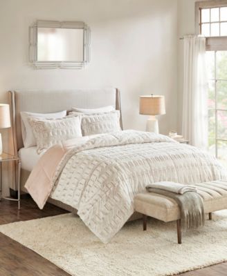 Madison Park Gia Faux-Fur 3-Pc. Comforter Set, King/California King