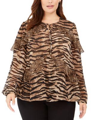 michael kors plus size tops macy's