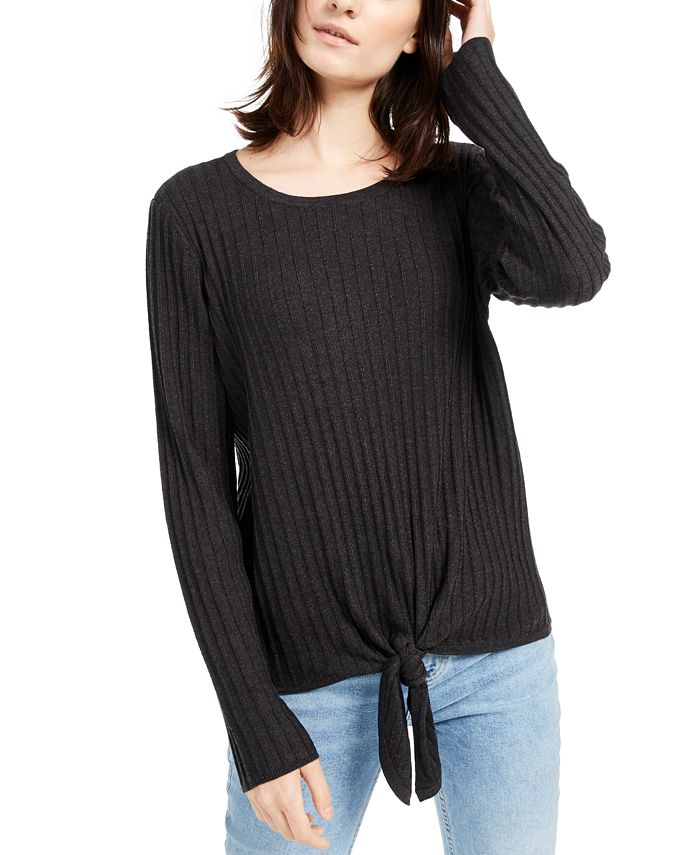 INC International Concepts INC Ribbed Knotted Sweater, Created for Macy's - Macy's