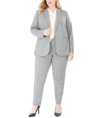 calvin klein plus size pant suits