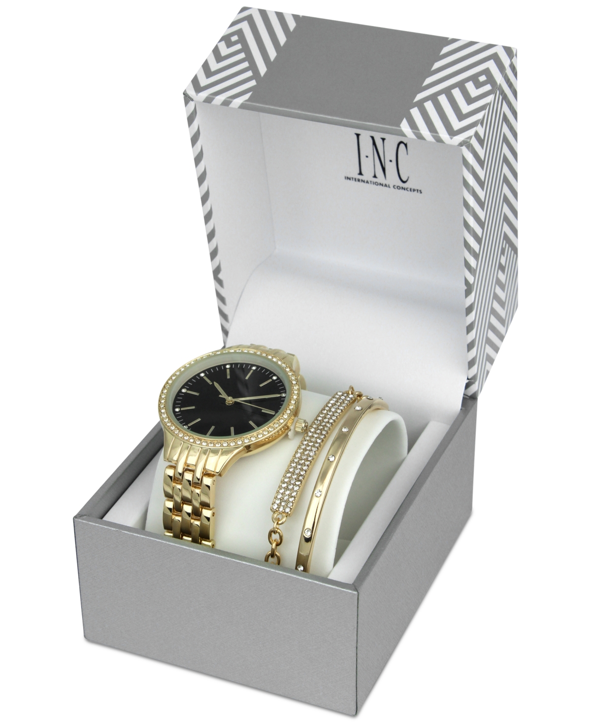 I.n.c. International Concepts Women's Bracelet Watch Set 36mm, Created for Macy's