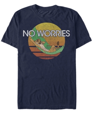 Disney Men's The Lion King Timon Chillin' No Worries Short Sleeve T-Shirt