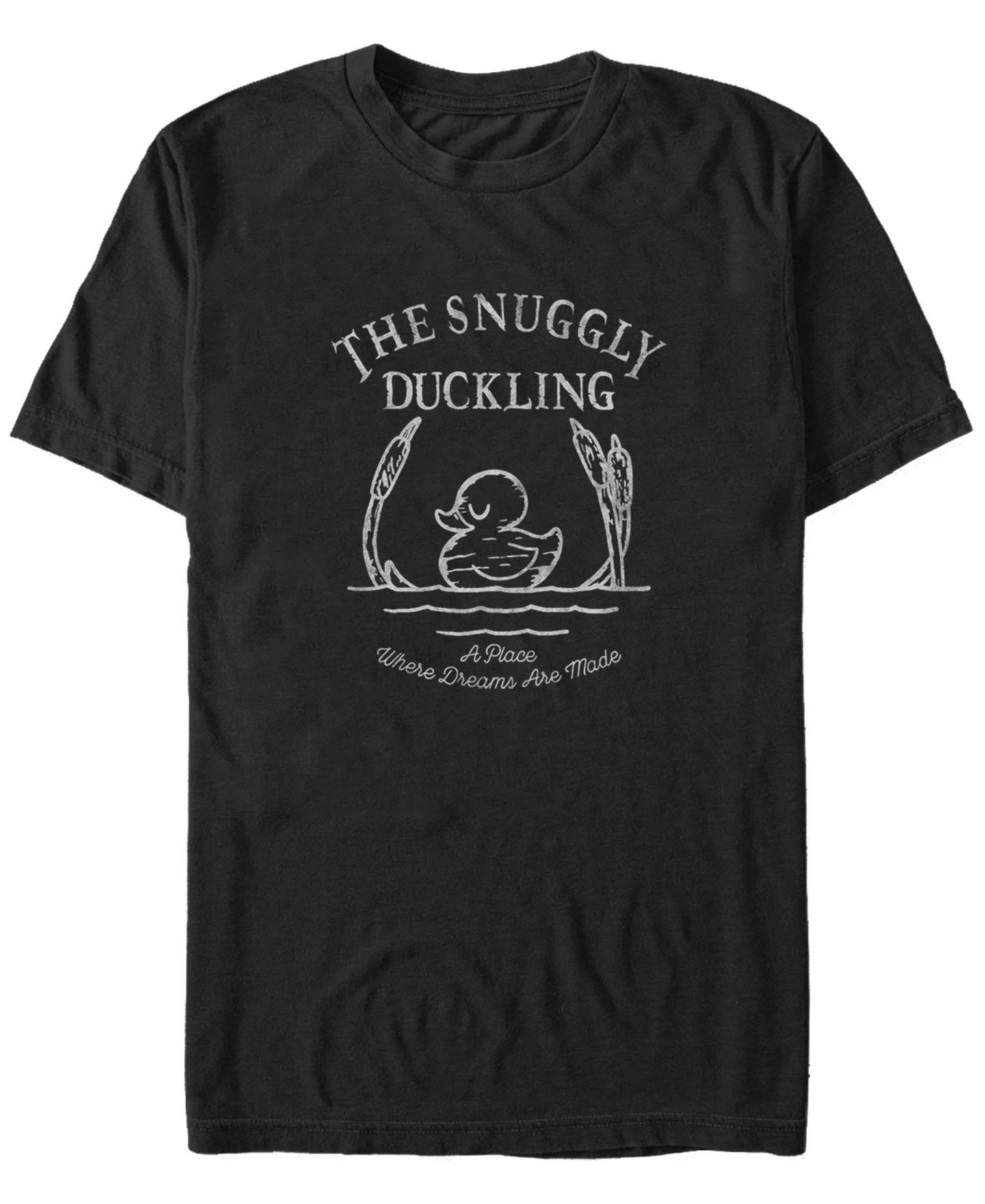 Мужская футболка Fifth Sun Disney Tangled The Snuggly Duckling Where Dreams are Made Short Sleeve, цвет: Чёрный — фото 1