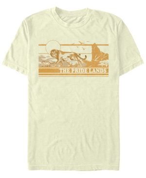 Disney Men's The Lion King Live Action Tonal Pride Lands Poster Short Sleeve T-Shirt
