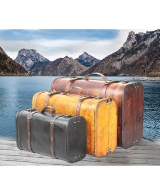 Vintage-Like Style Luggage Suitcase, Trunk, Set of 3
