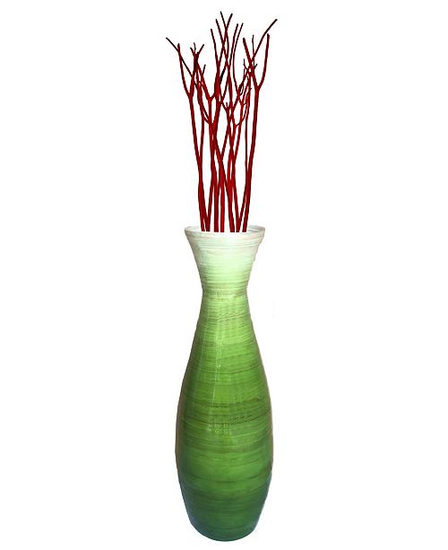 Uniquewise Bamboo Floor Vase 24 Tall Reviews Vases Home