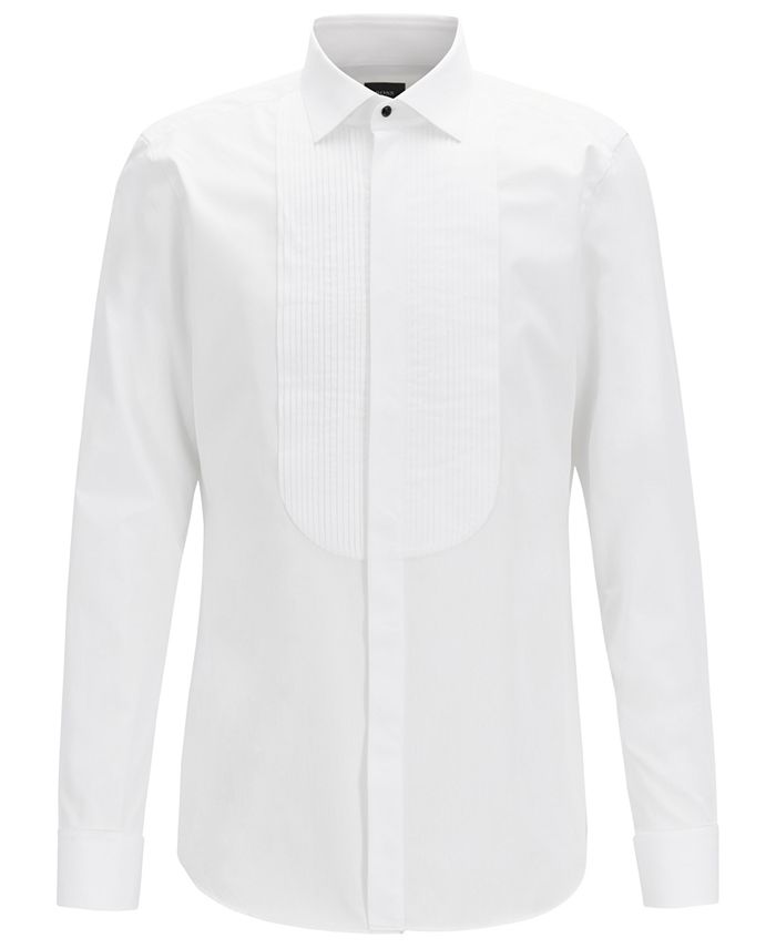 Hugo Boss BOSS Men's T-Caleb Slim-Fit Dobby Cotton Evening Shirt - Macy's