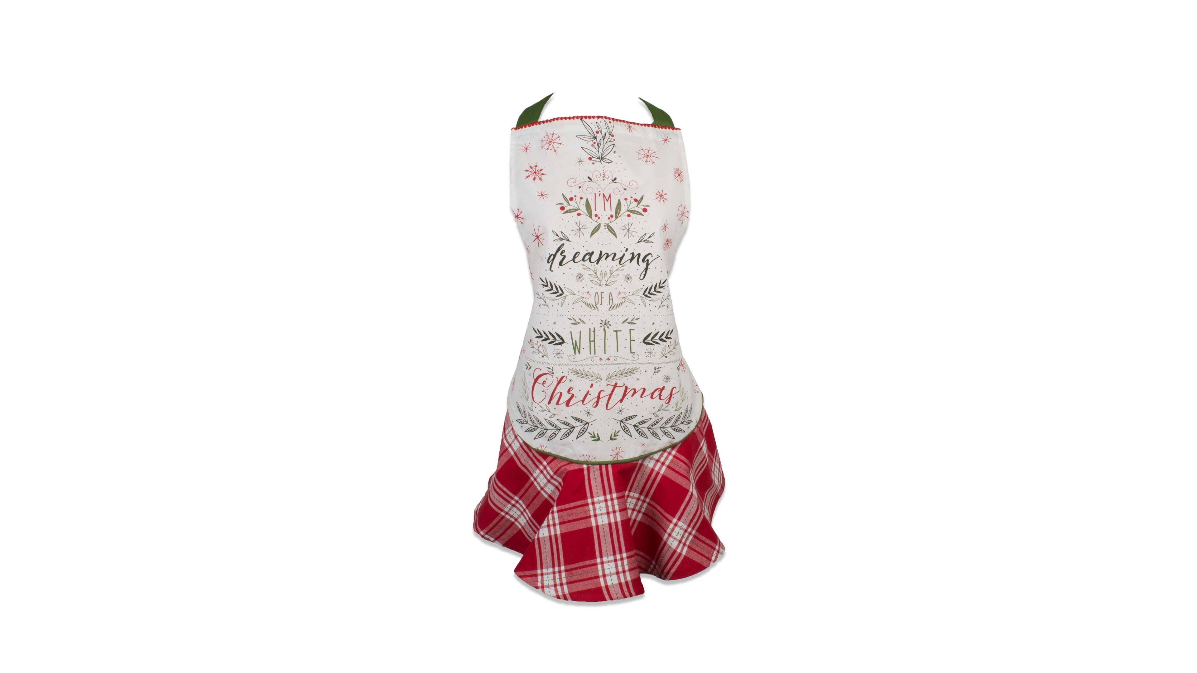 Design Imports Christmas Tree Ruffle Apron