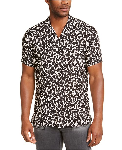 Inc Men S Manny Camouflage Short Sleeve Shirt Created For Macy S